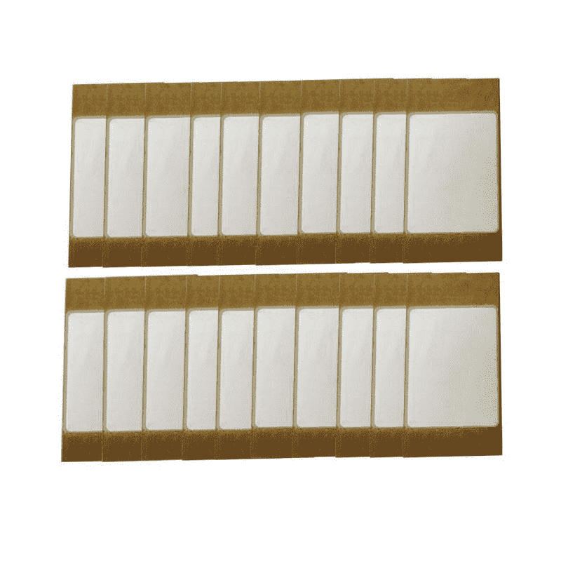 Sensorisches Stromerzeugungsblatt Piezoelektrisches Keramikblatt Ultraschall-Sensorblatt Doppelseitiges Stromerzeugungsblatt 60×30×0,6 mm